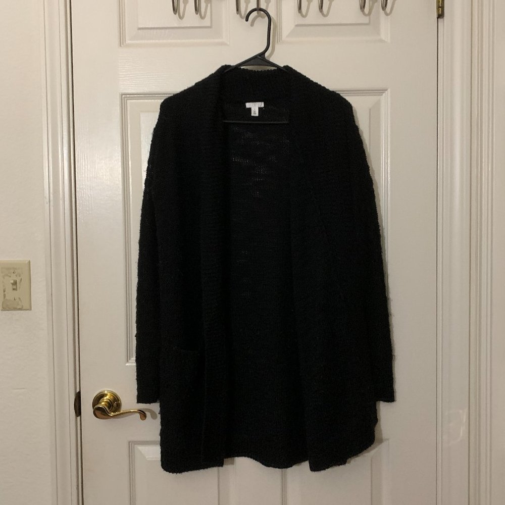 BP Open-Front Black Knitted Cardigan